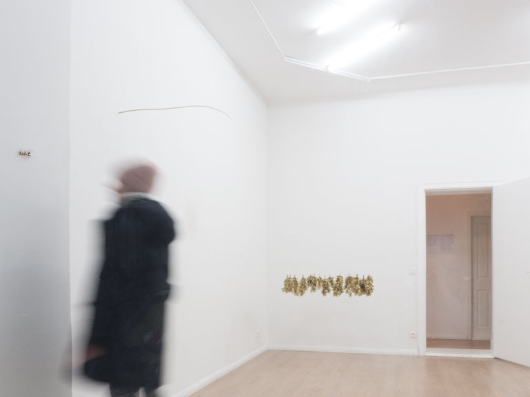 Anja Asche, Wand-Installation d.ich.t, Ausstellungsansicht Galerie Lite-Haus, Berlin