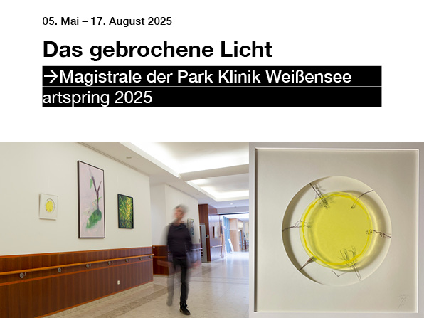 ANJA ASCHE. Das gebrochene Licht, artspring, Group exhibition, Berlin 2025, Park Klinik Weißensee, Magistrale