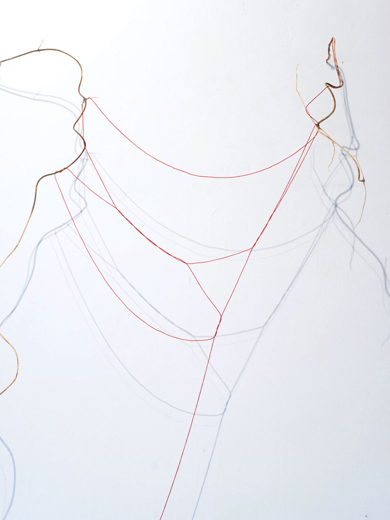 ANJA ASCHE - zum Licht No1, Detail. Wall installation. Object art.